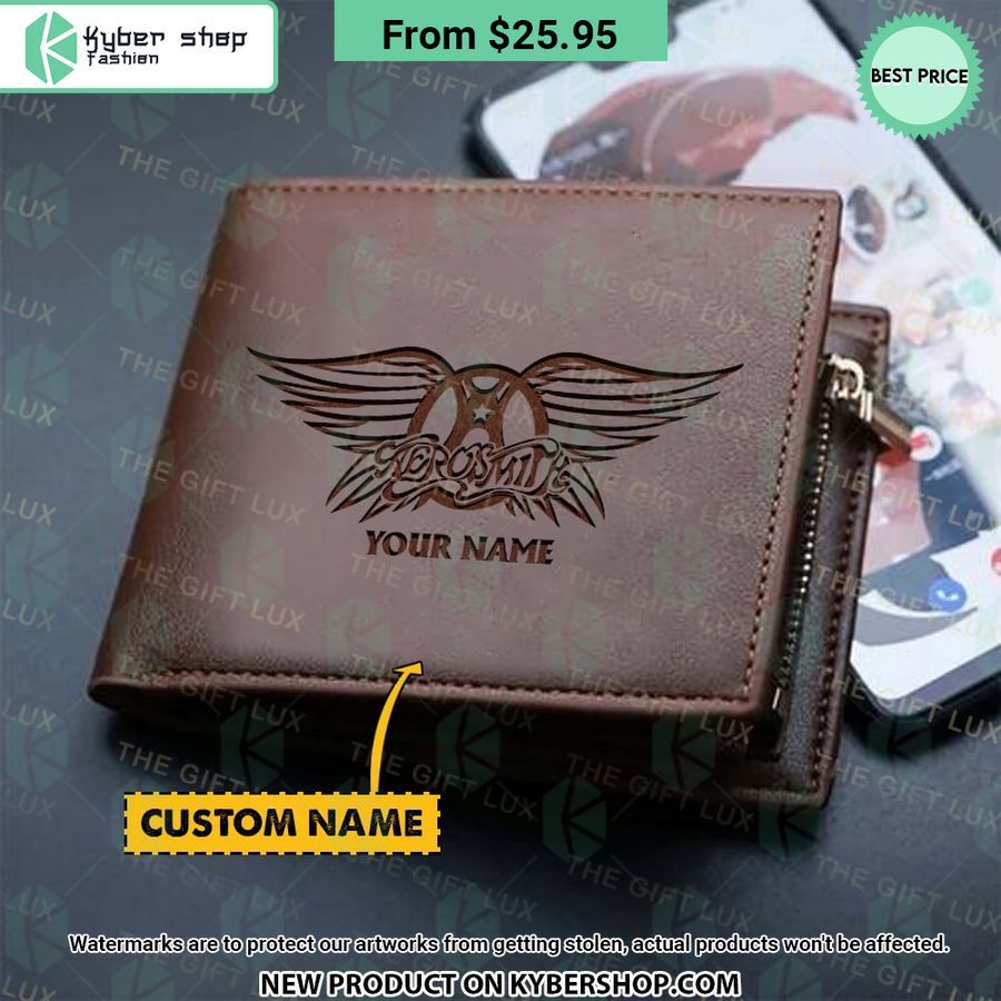 Aerosmith Band CUSTOM Leather Wallet