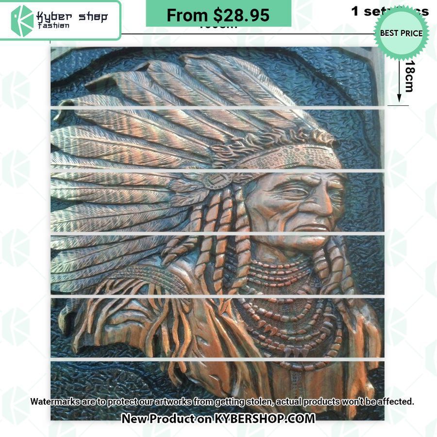 chief native american stair stickers 4