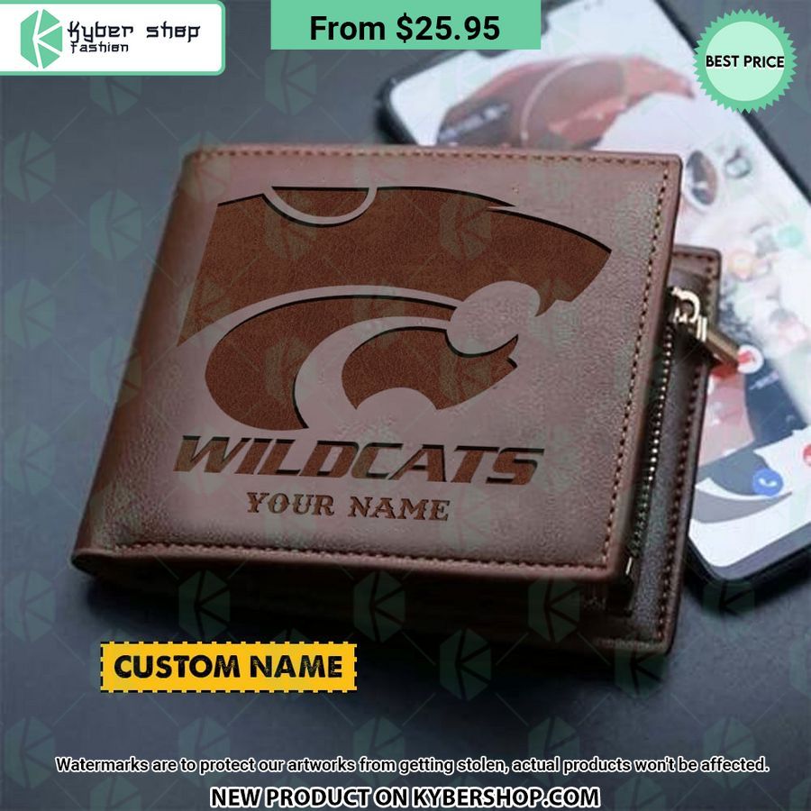 Kansas State Wildcats CUSTOM Leather Wallet