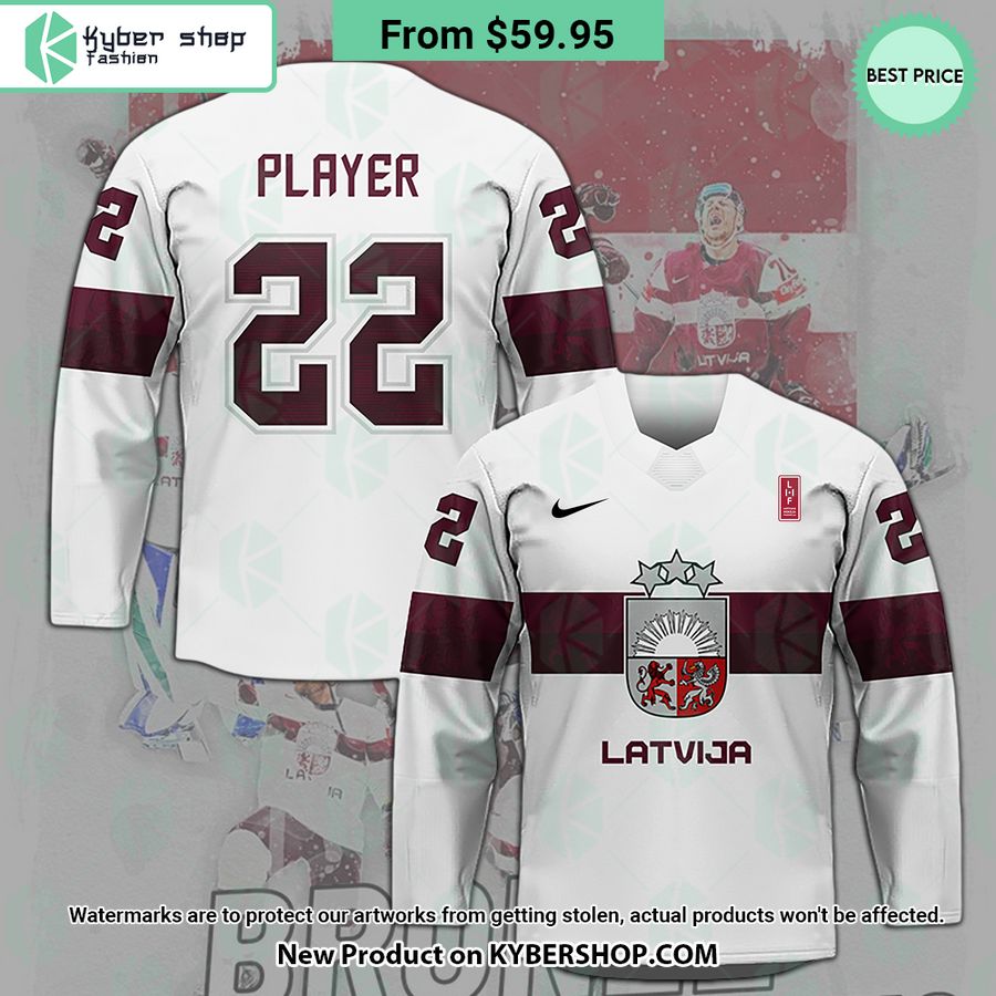 Latvian Ice Hockey IIIHF Worlds Custom Hockey Jersey