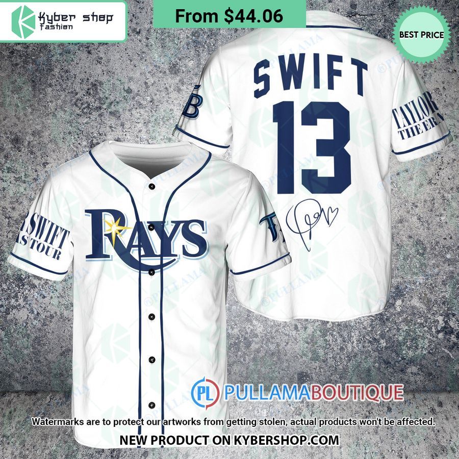 Tampa Bay Rays Taylor Swift The Eras Tour Baseball Jersey