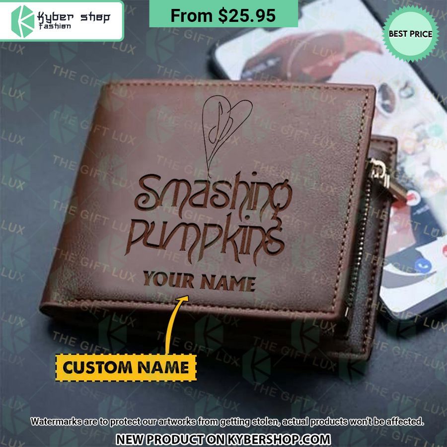 The Smashing Pumpkins Band CUSTOM Leather Wallet
