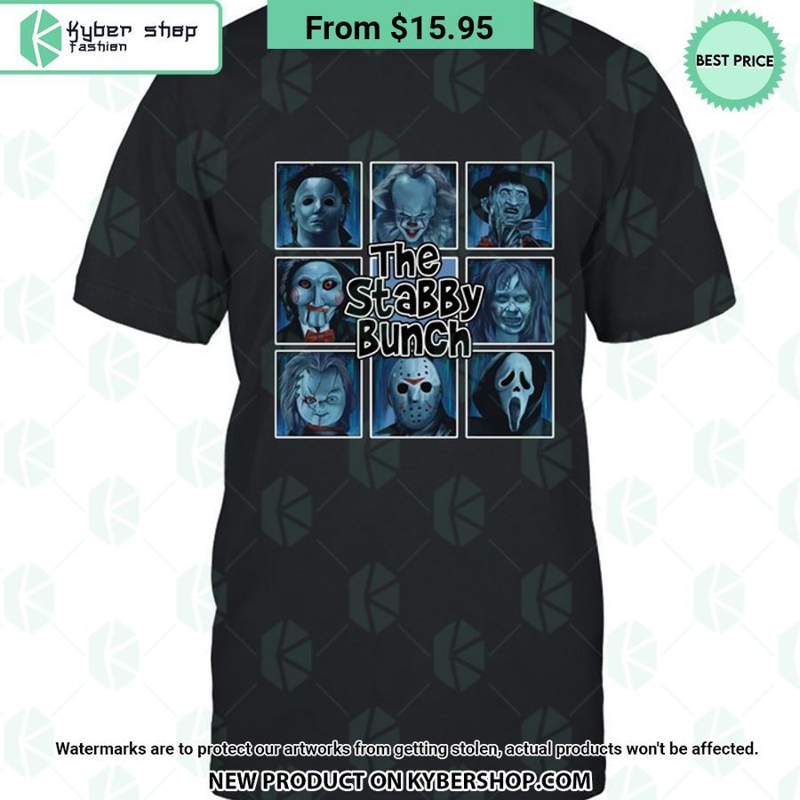 The Stabby Bunch Horror Characters T Shirt
