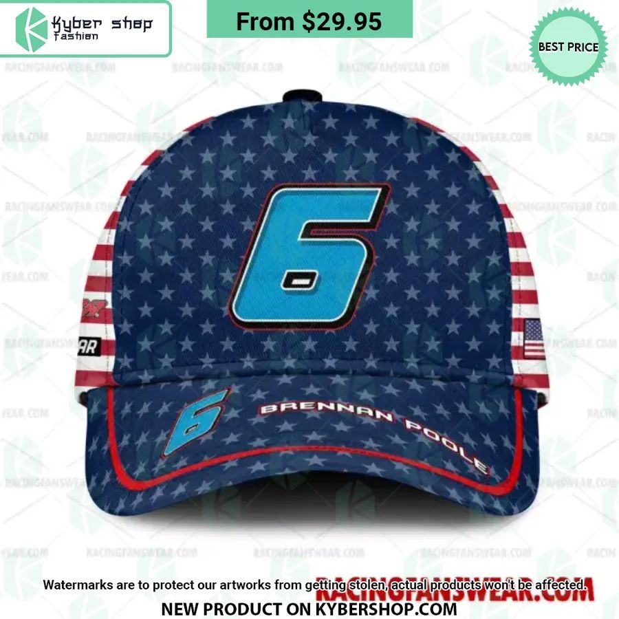 Brennan Poole NASCAR Racing Independence Day Hat