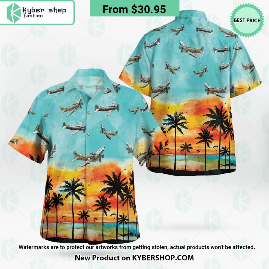 a 1 skyraider hawaiian shirt 1 940