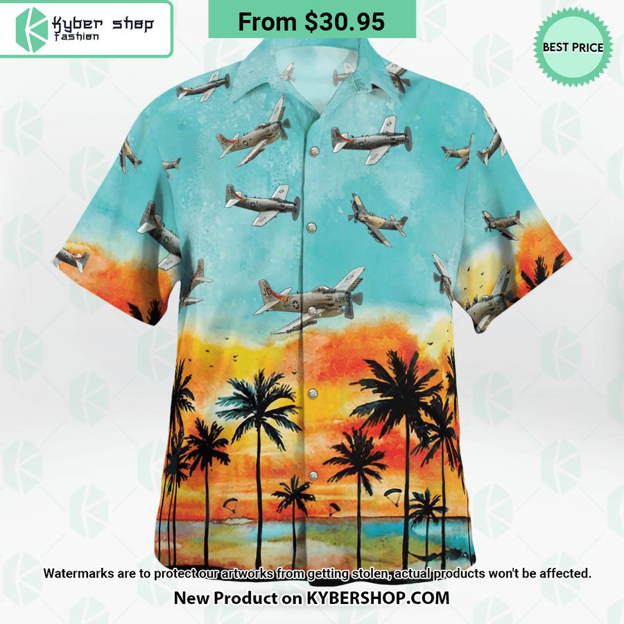 a 1 skyraider hawaiian shirt 3 568