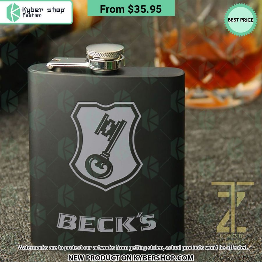 becks hip flask 1 12