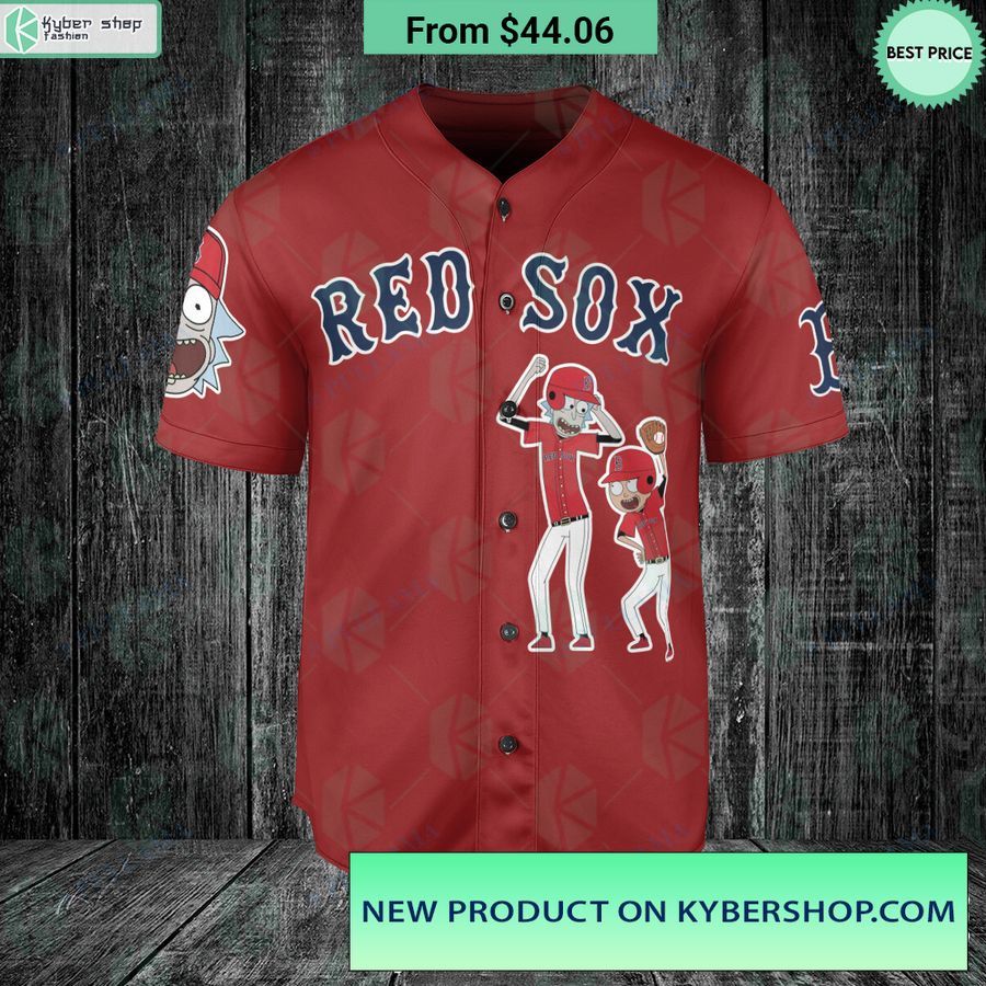 boston red sox rick and morty baseball jersey 2 832