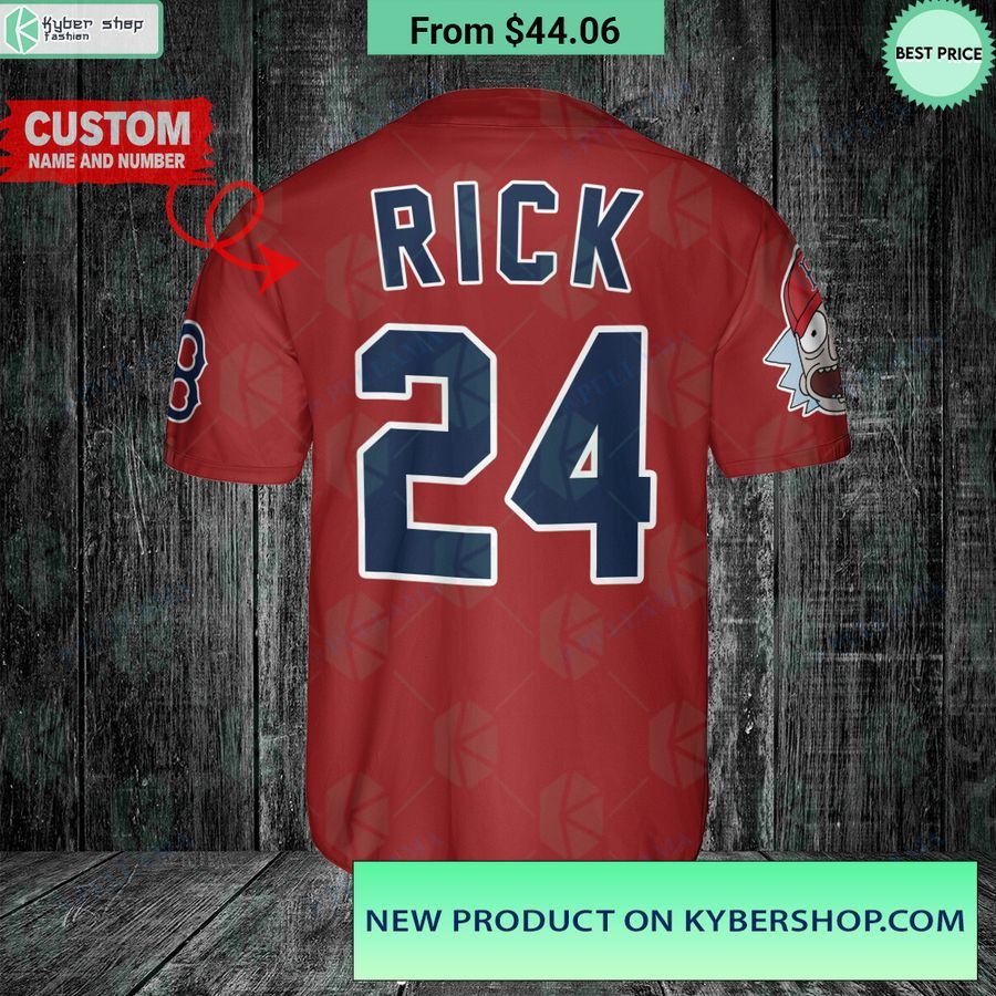 boston red sox rick and morty baseball jersey 3 748
