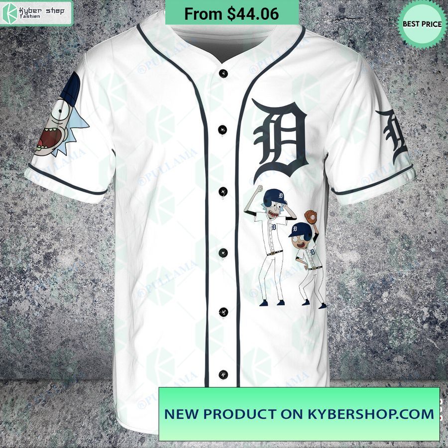 detroit tigers rick and morty baseball jersey 2 317