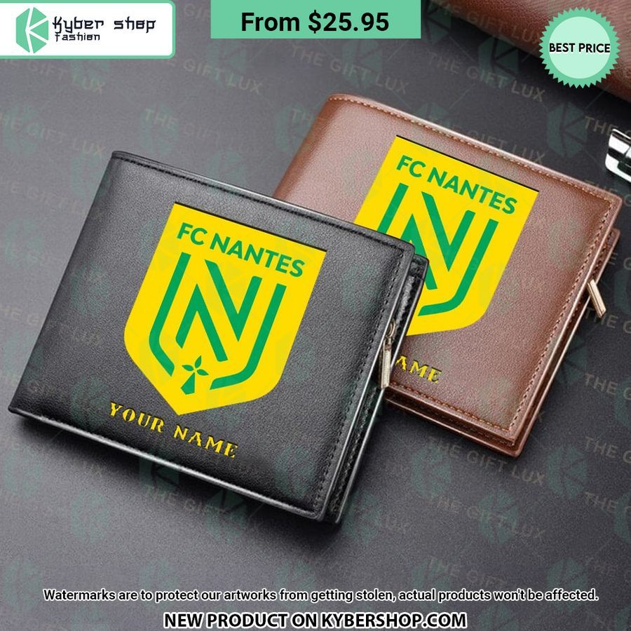 fc nantes custom leather wallet 1 459