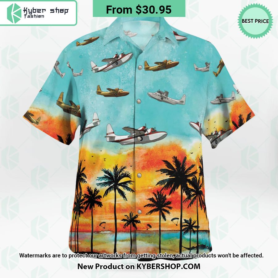 grumman g 73 mallard hawaiian shirt 3 185