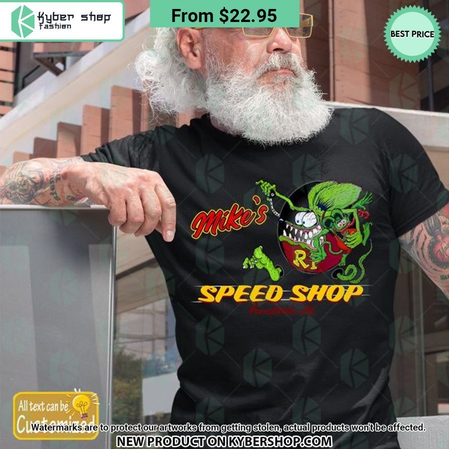 Hot Rod Ratfink Speed Shop round T Shirt