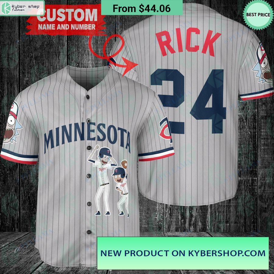 minnesota twins rick and morty striped baseball jersey 1 791