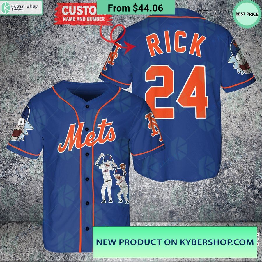 New York Mets Rick And Morty Baseball Jersey