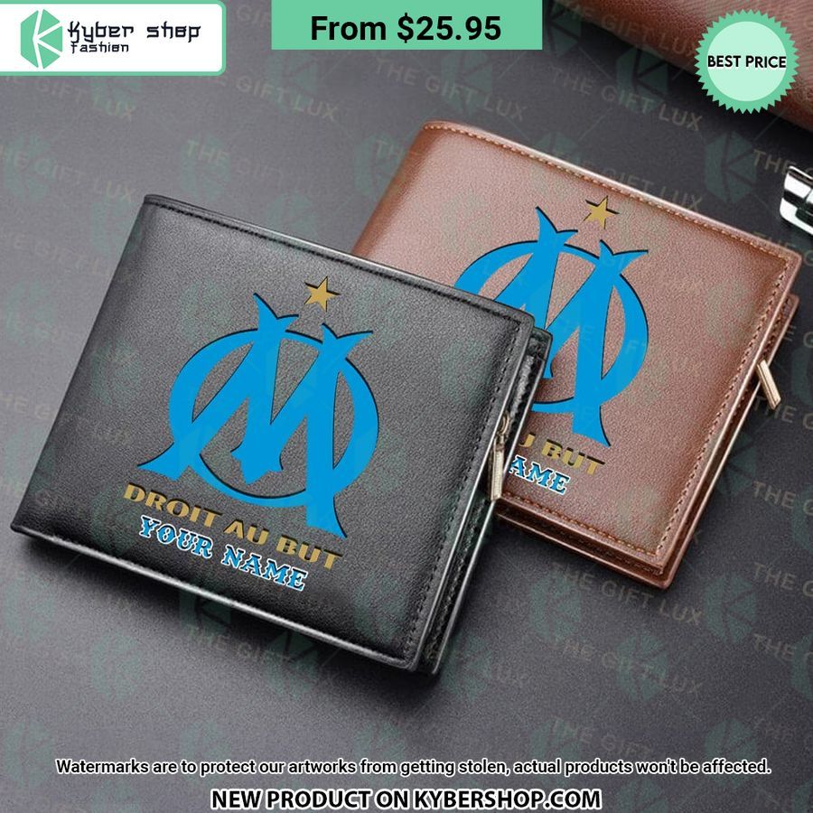 Olympique De Marseille CUSTOM Leather Wallet
