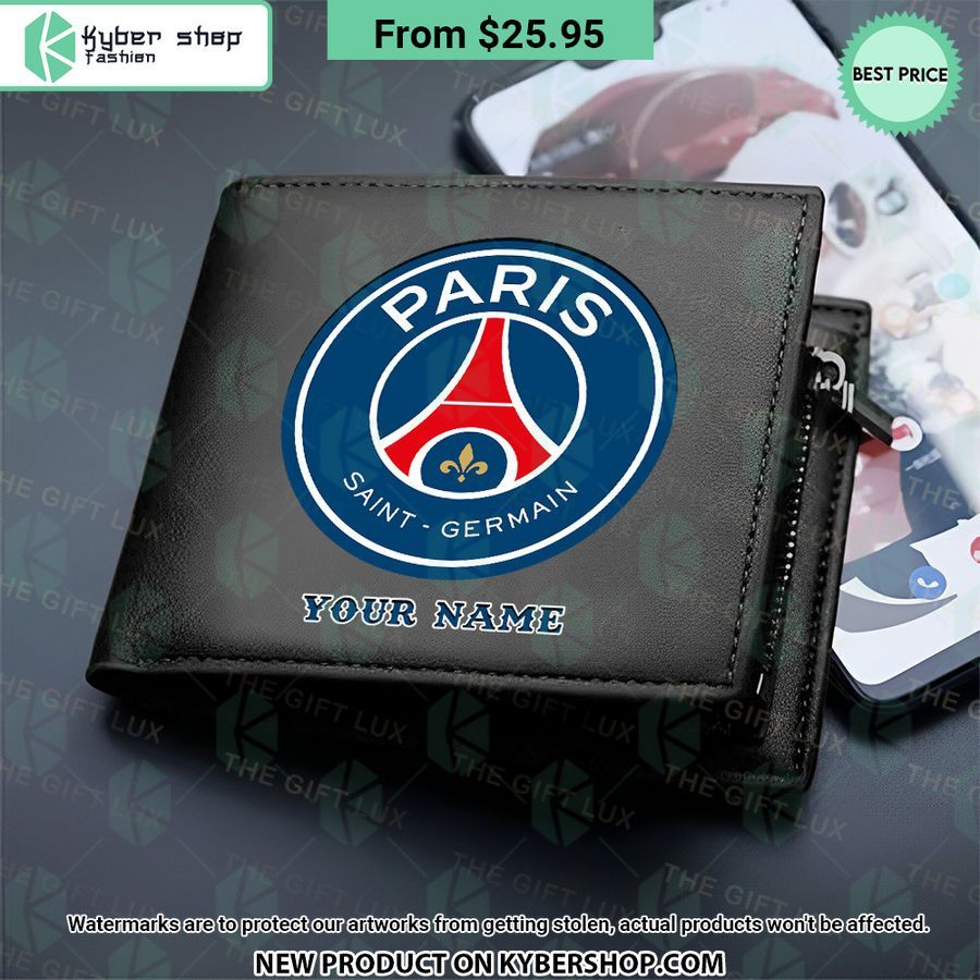 paris saint germain custom leather wallet 2 828