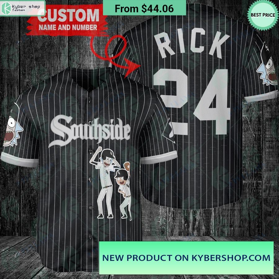 rick and morty chicago white sox baseball jersey 1 506