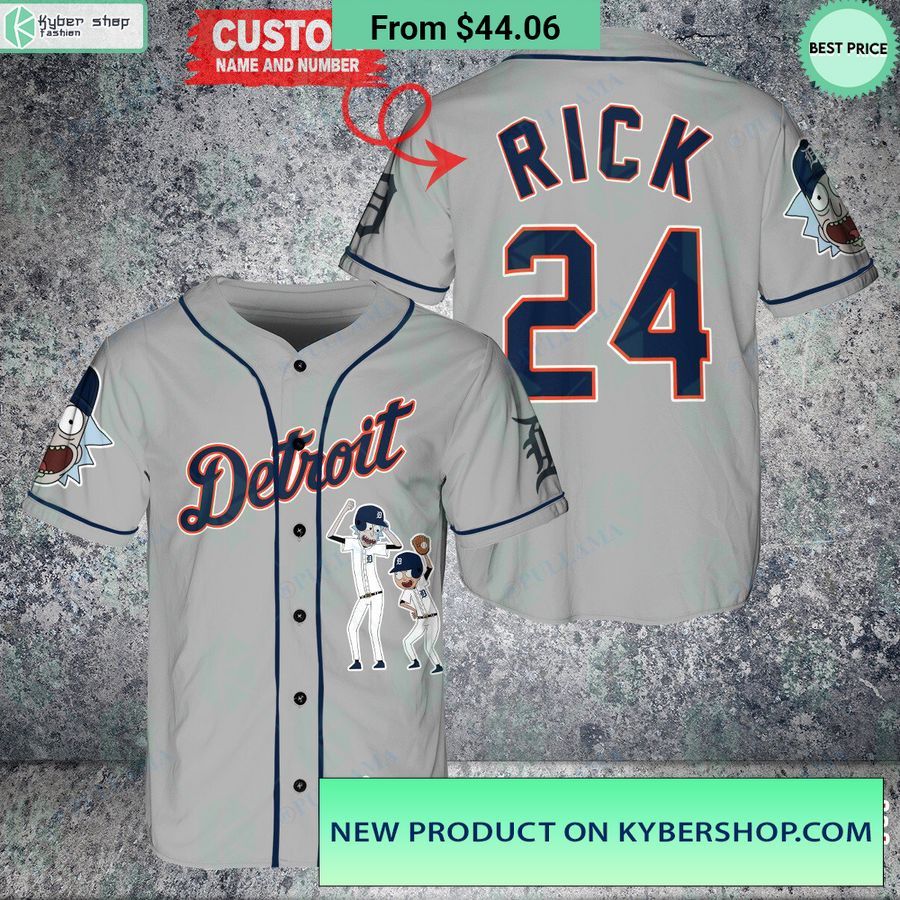 rick and morty detroit tigers baseball jersey 1 899
