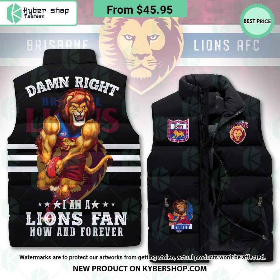 Brisbane Lions Puffer Down Jacket
