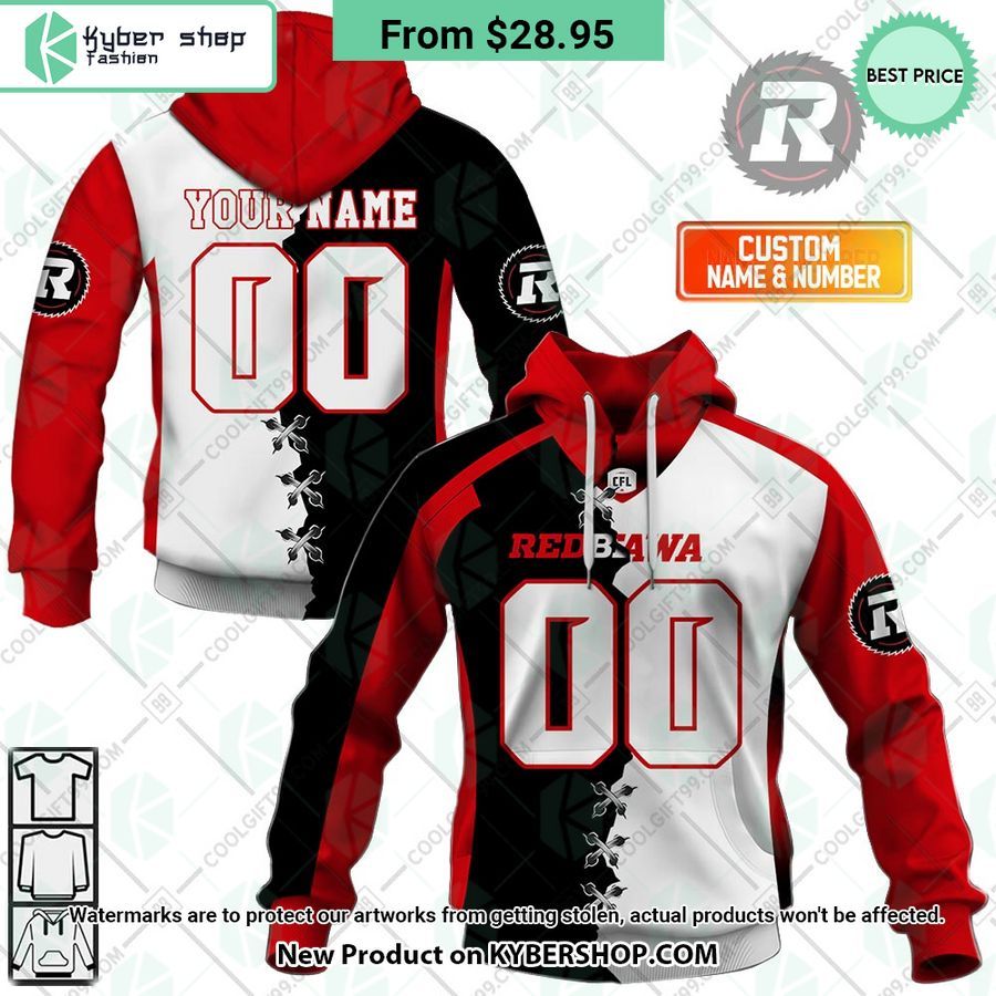 cfl ottawa redblacks mix jersey style custom hoodie 1 165