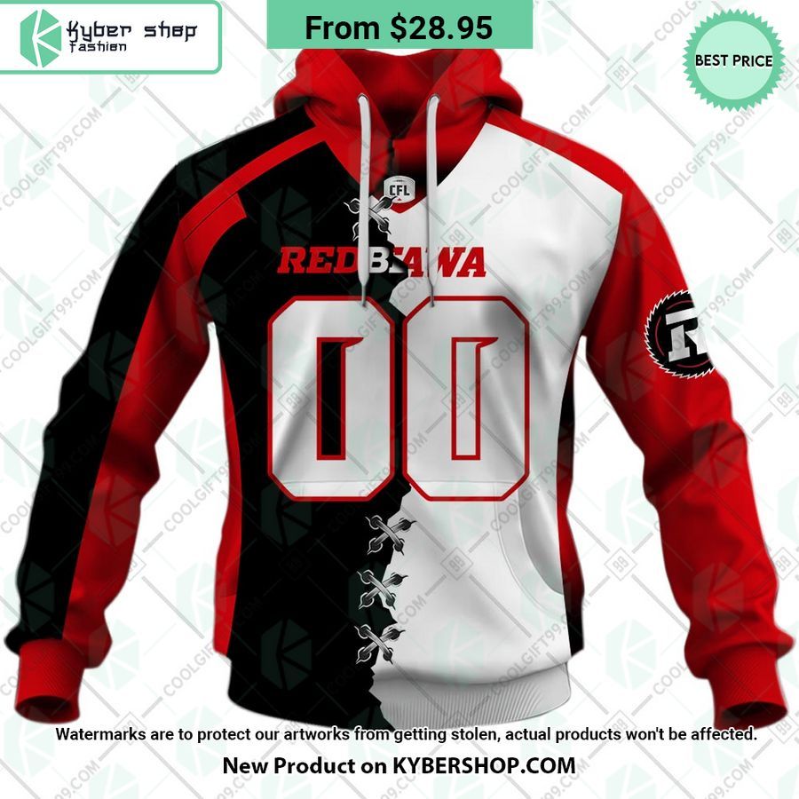 cfl ottawa redblacks mix jersey style custom hoodie 2 79