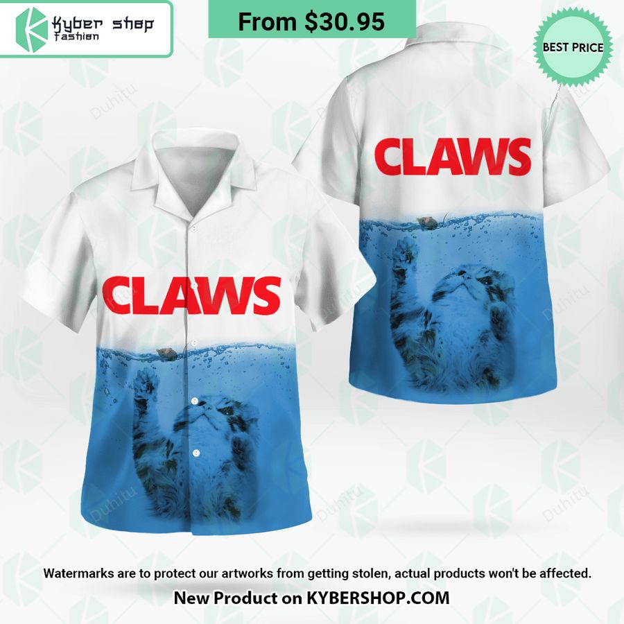 Claws Cat Jaw Shark Hawaiian Shirt