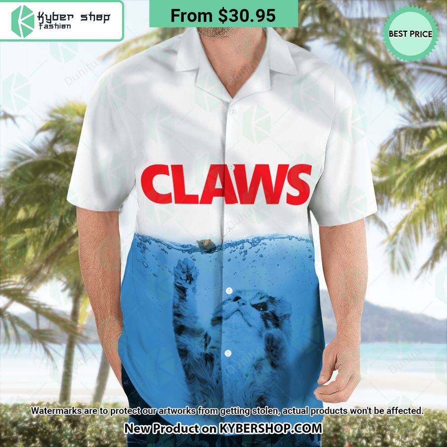 claws cat jaw shark hawaiian shirt 3 437