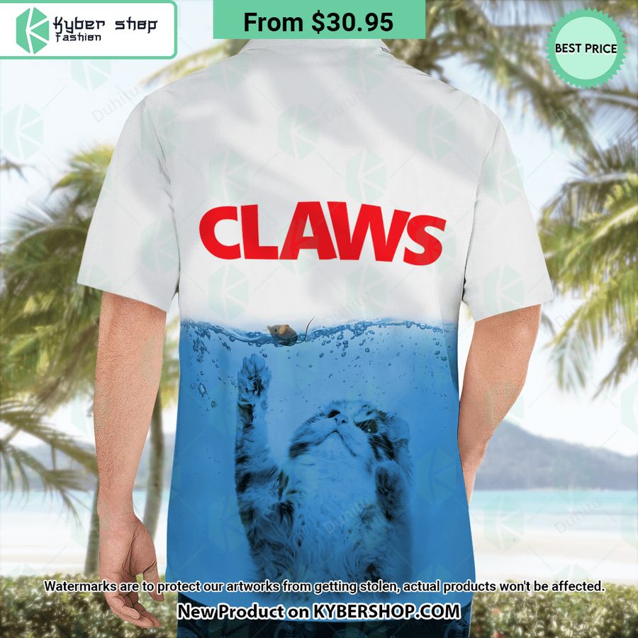 claws cat jaw shark hawaiian shirt 4 562