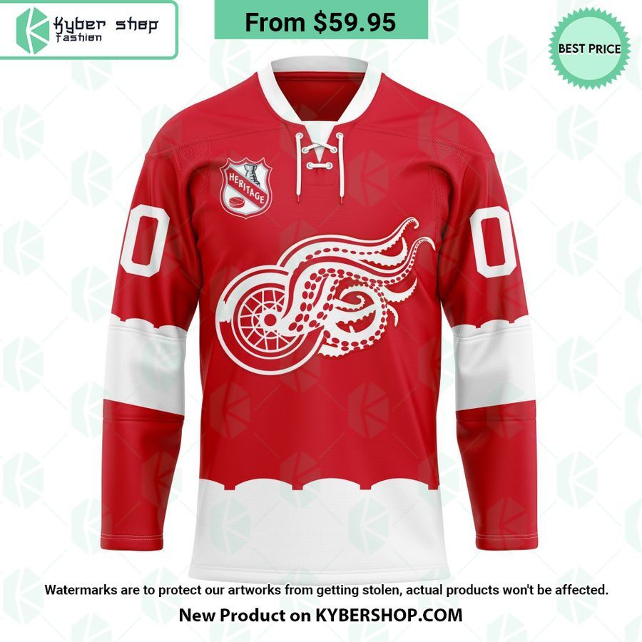 detroit red wings heritage concepts team logo hockey jersey 1 243