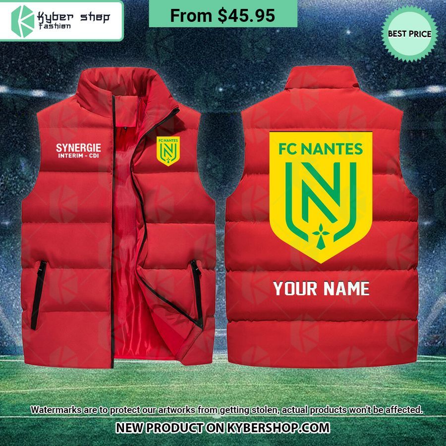 fc nantes custom sleeveless puffer down jacket 4 13