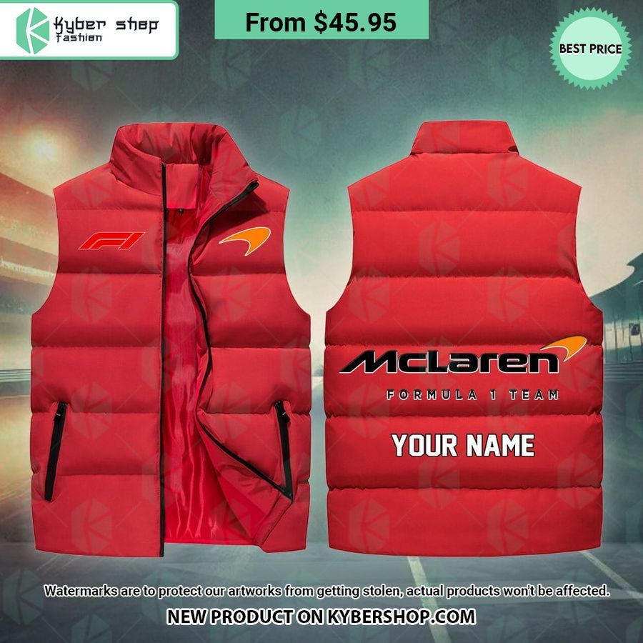 mclaren f1 custom sleeveless puffer down jacket 3 181