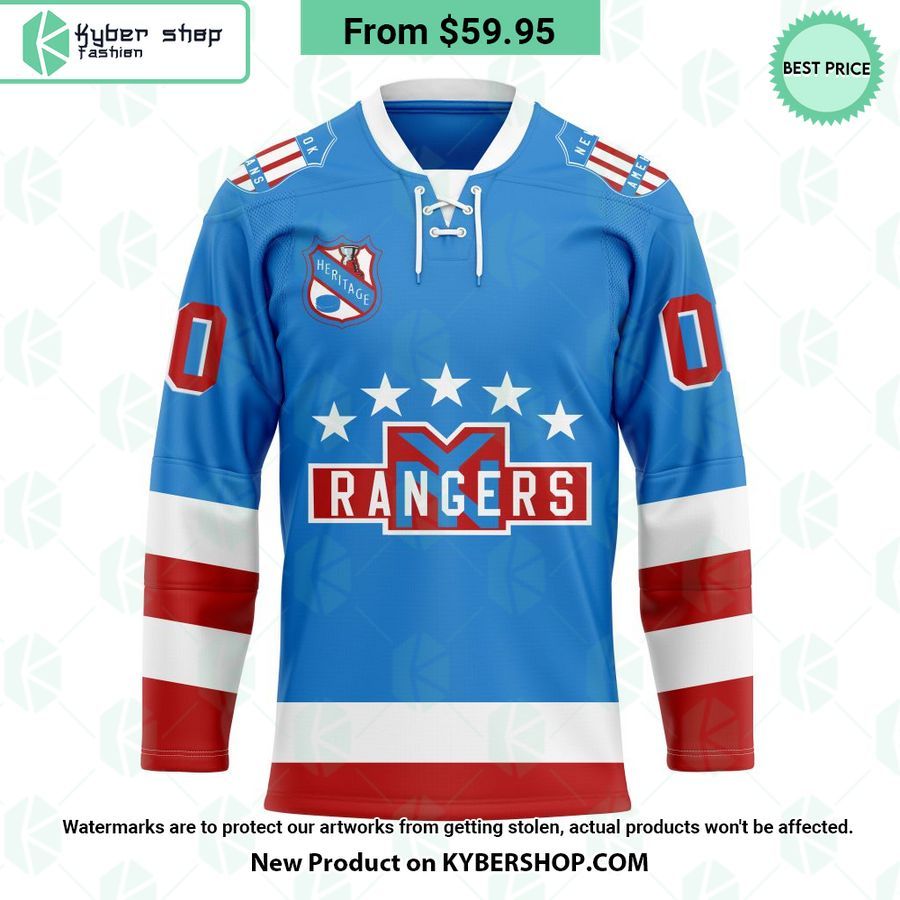 new york rangers heritage concepts team logo hockey jersey 1 764