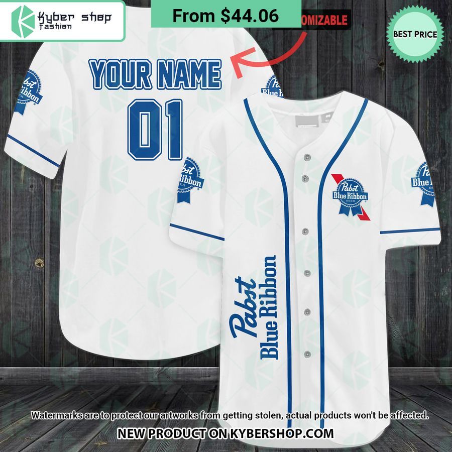 pabst blue ribbon personalized baseball jersey 1 44