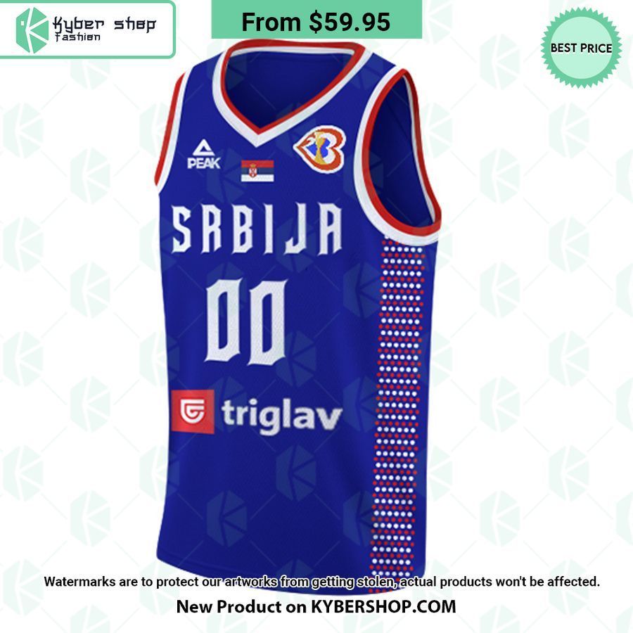 serbia fiba basketball world cup 2023 custom basketball jersey 2