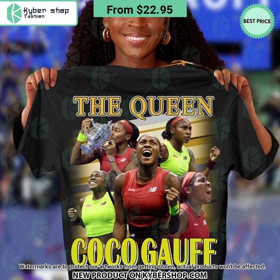 The Queen Coco Gauff 2023 US Open Champion T Shirt