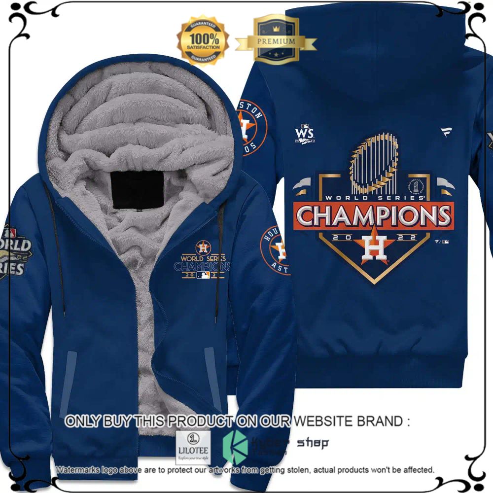 Houston Astros 2022 World Series Champions Blue Fleece Hoodie - LIMITED EDITION