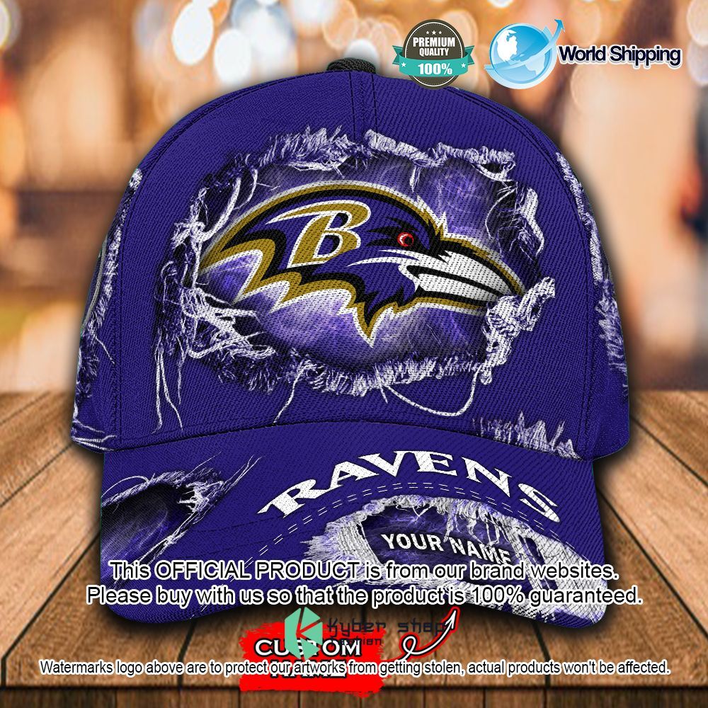 NFL Baltimore Ravens Custom Name Cap - LIMITED EDITION