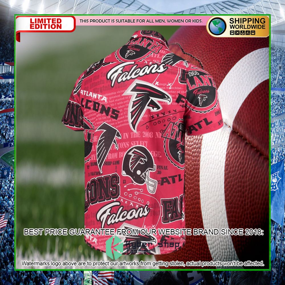 atlanta falcons red hawaiian shirt limited editionr7hnc