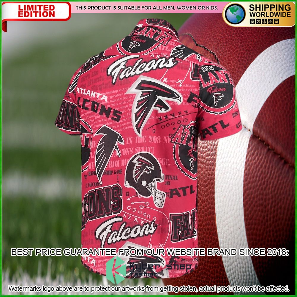 atlanta falcons red hawaiian shirt limited editionrwjdp