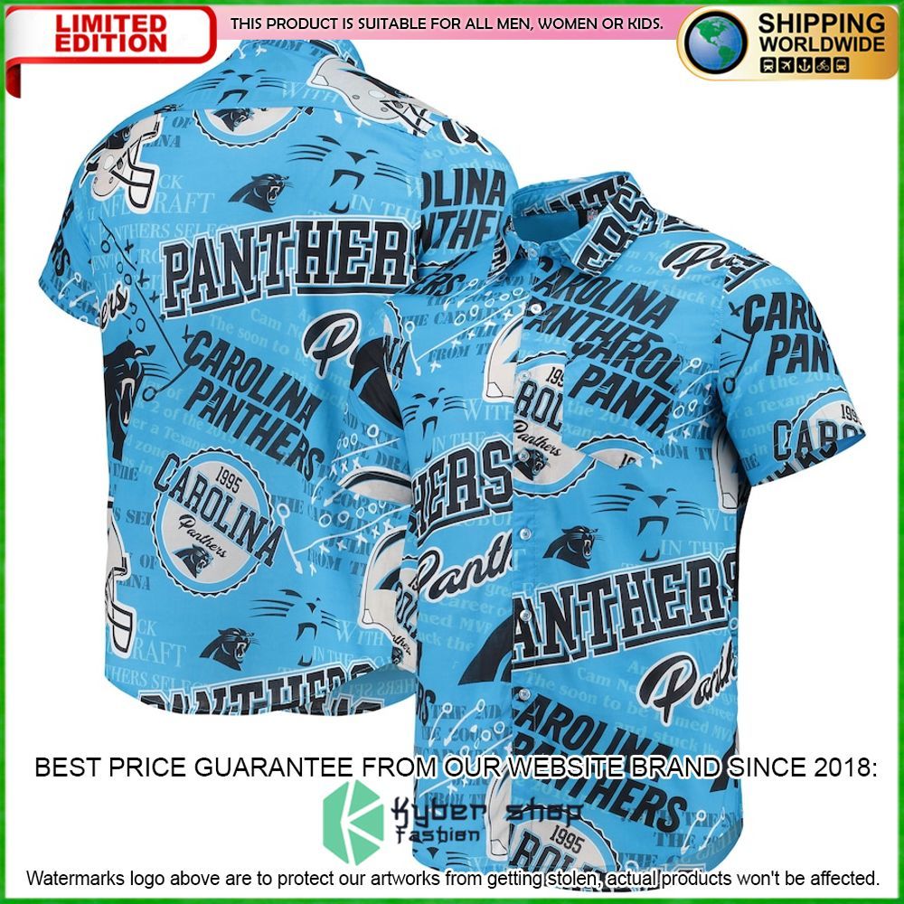 Carolina Panthers Blue Hawaiian Shirt - LIMITED EDITION