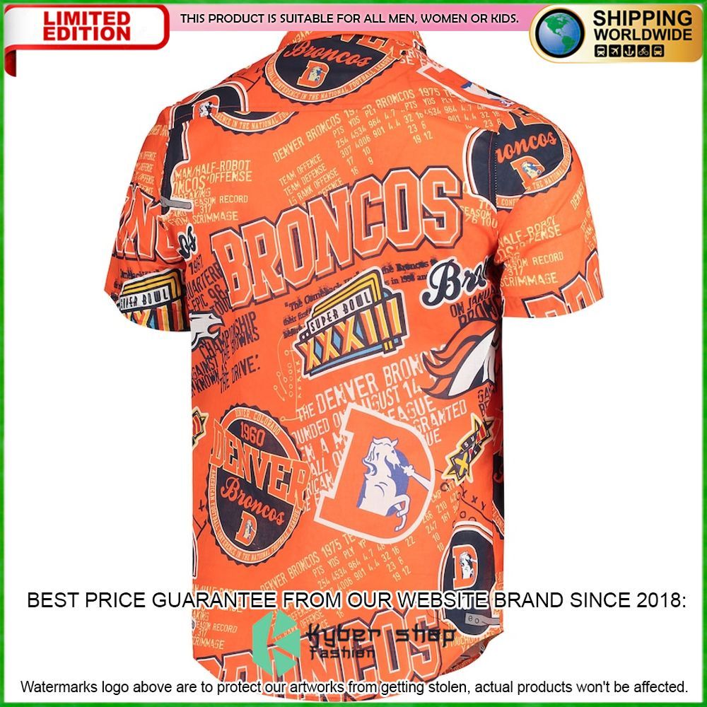 denver broncos orange hawaiian shirt limited editionwi7tw