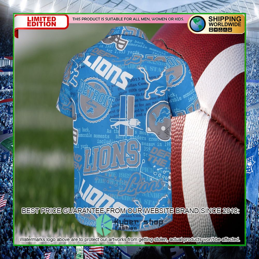 detroit lions blue hawaiian shirt limited editiong6y3o