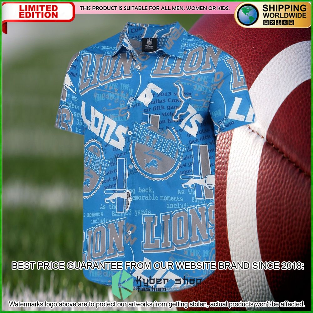 detroit lions blue hawaiian shirt limited editionjdqd9