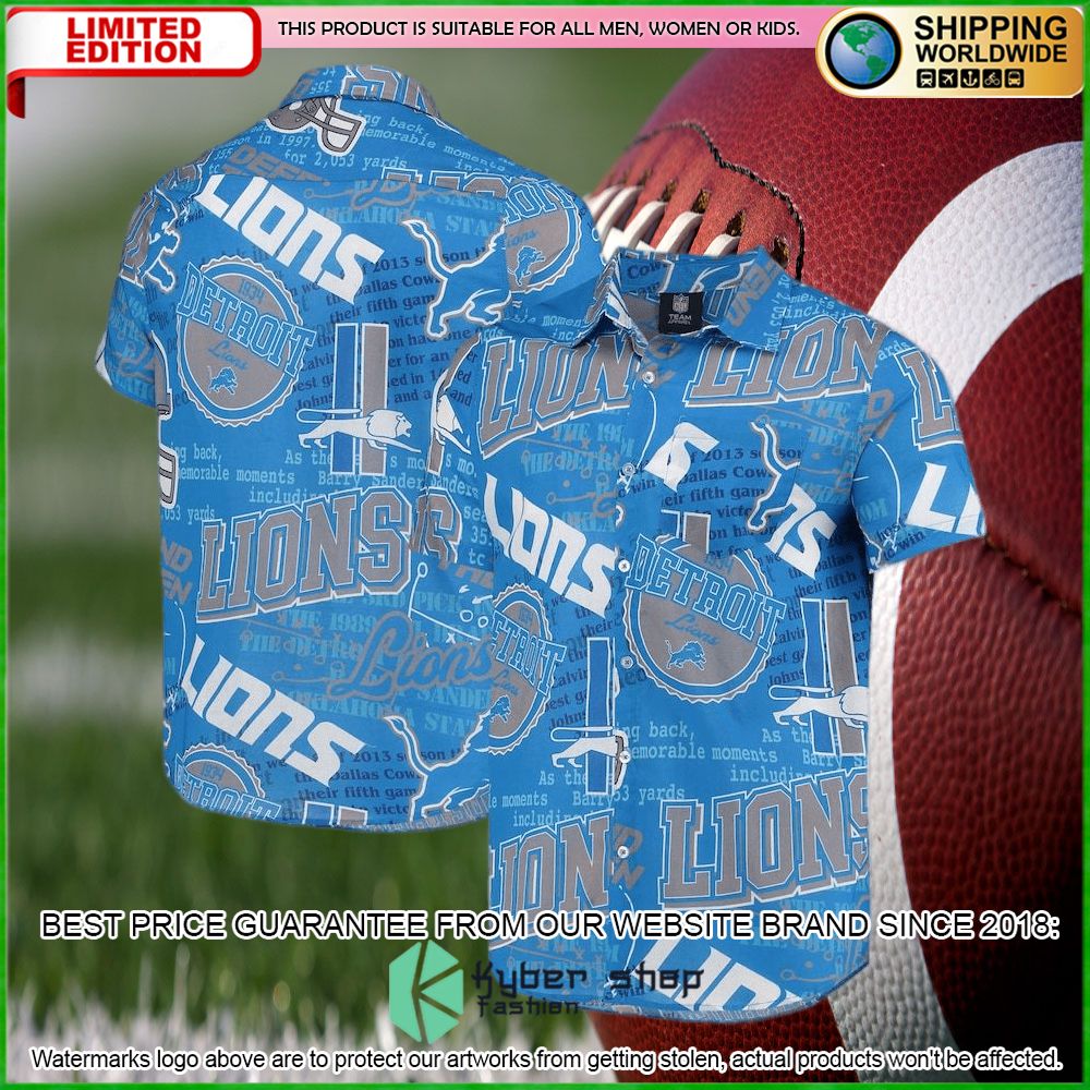 detroit lions blue hawaiian shirt limited editionrbs3o