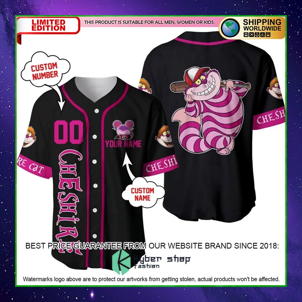 disney cheshire cat personalized baseball jersey limited edition5g5a7