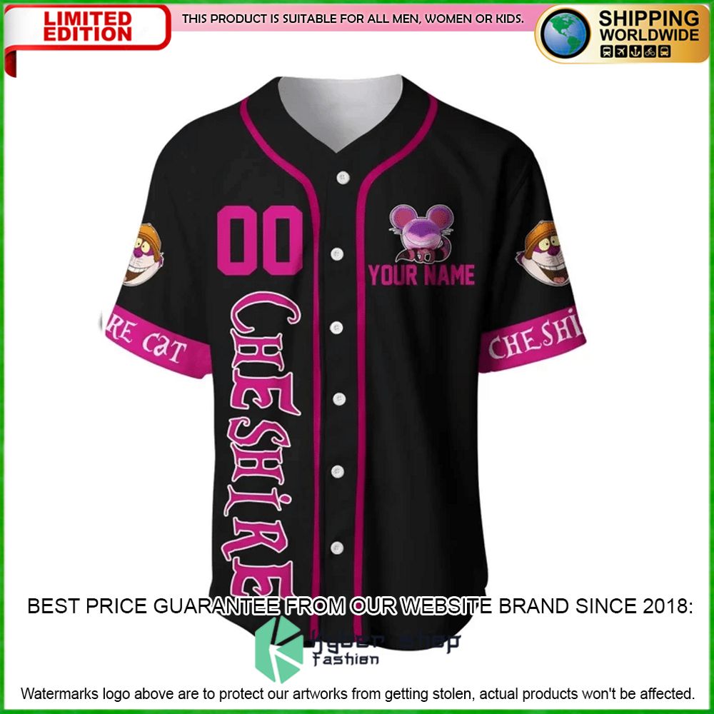 disney cheshire cat personalized baseball jersey limited editionbhd1v
