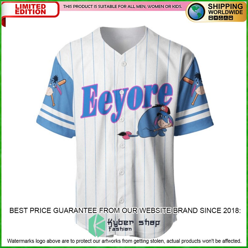 eeyore winniethepooh personalized baseball jersey limited editionsfhrt