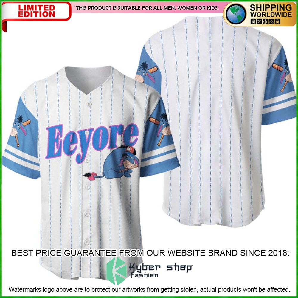 eeyore winniethepooh personalized baseball jersey limited