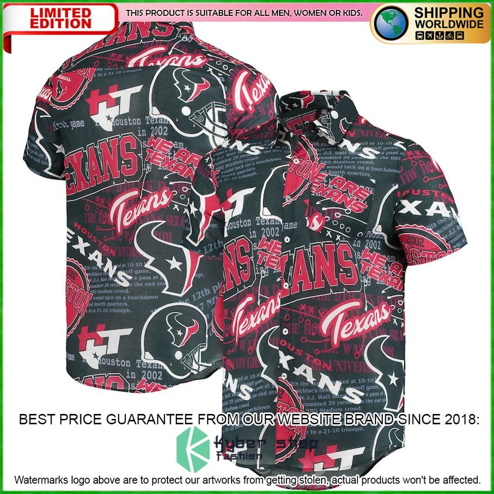Houston Texans Navy Hawaiian Shirt - LIMITED EDITION
